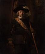 REMBRANDT Harmenszoon van Rijn Portrait of Floris soop as a Standard-Bearer (mk33) France oil painting artist